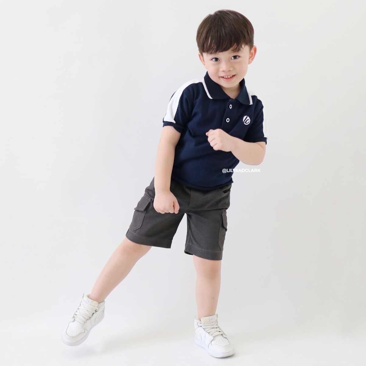 Lily And Clark Celana Pendek Cargo Chino CGP04 Abu