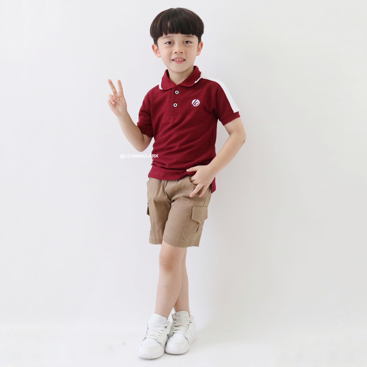 Lily And Clark Celana Cargo Chino Pendek CGP01 KHAKI