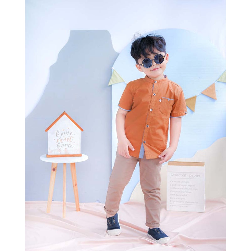 KEMEJA PENDEK ANAK KP08