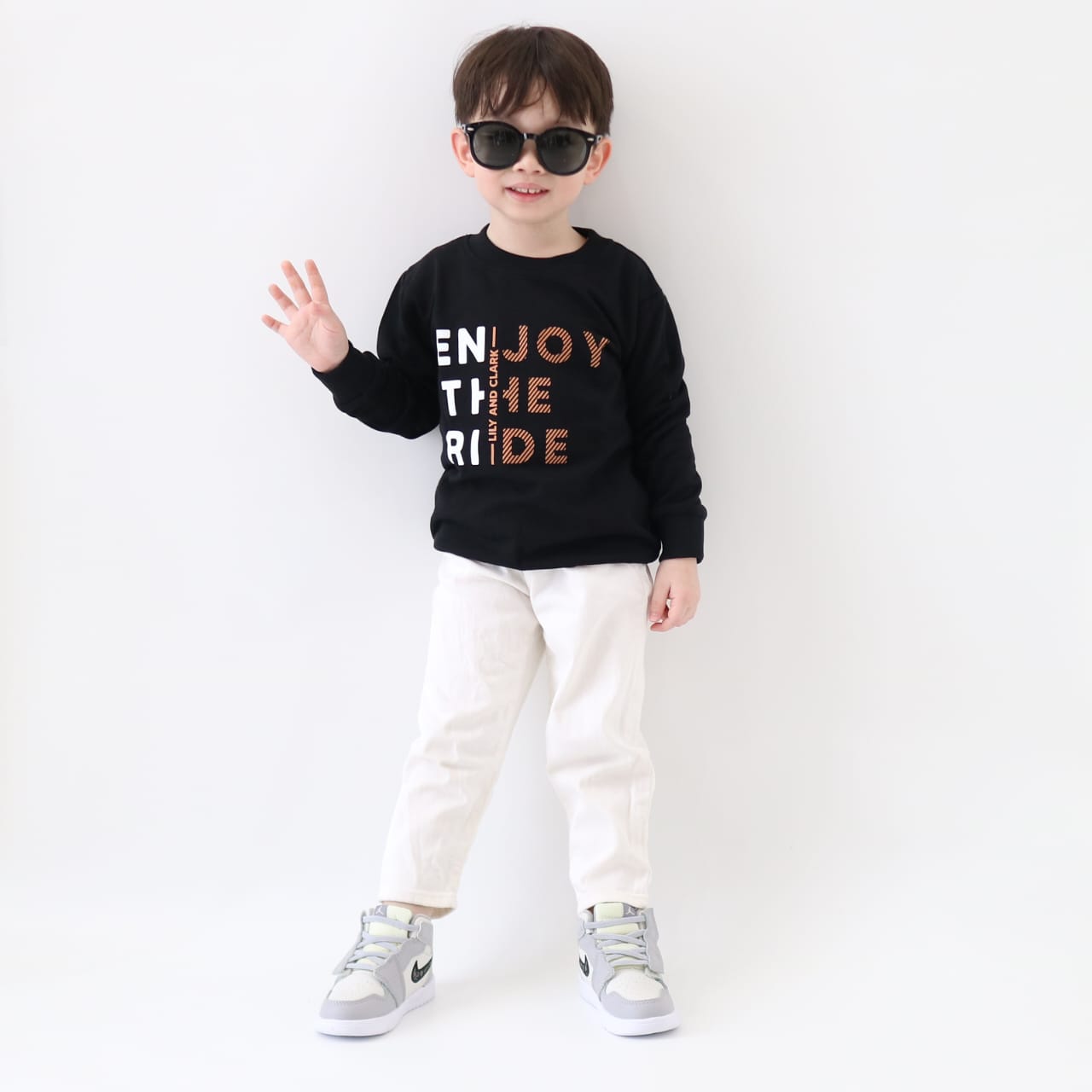 LILY AND CLARK Sweater Anak Stylish warna Hitam ST28