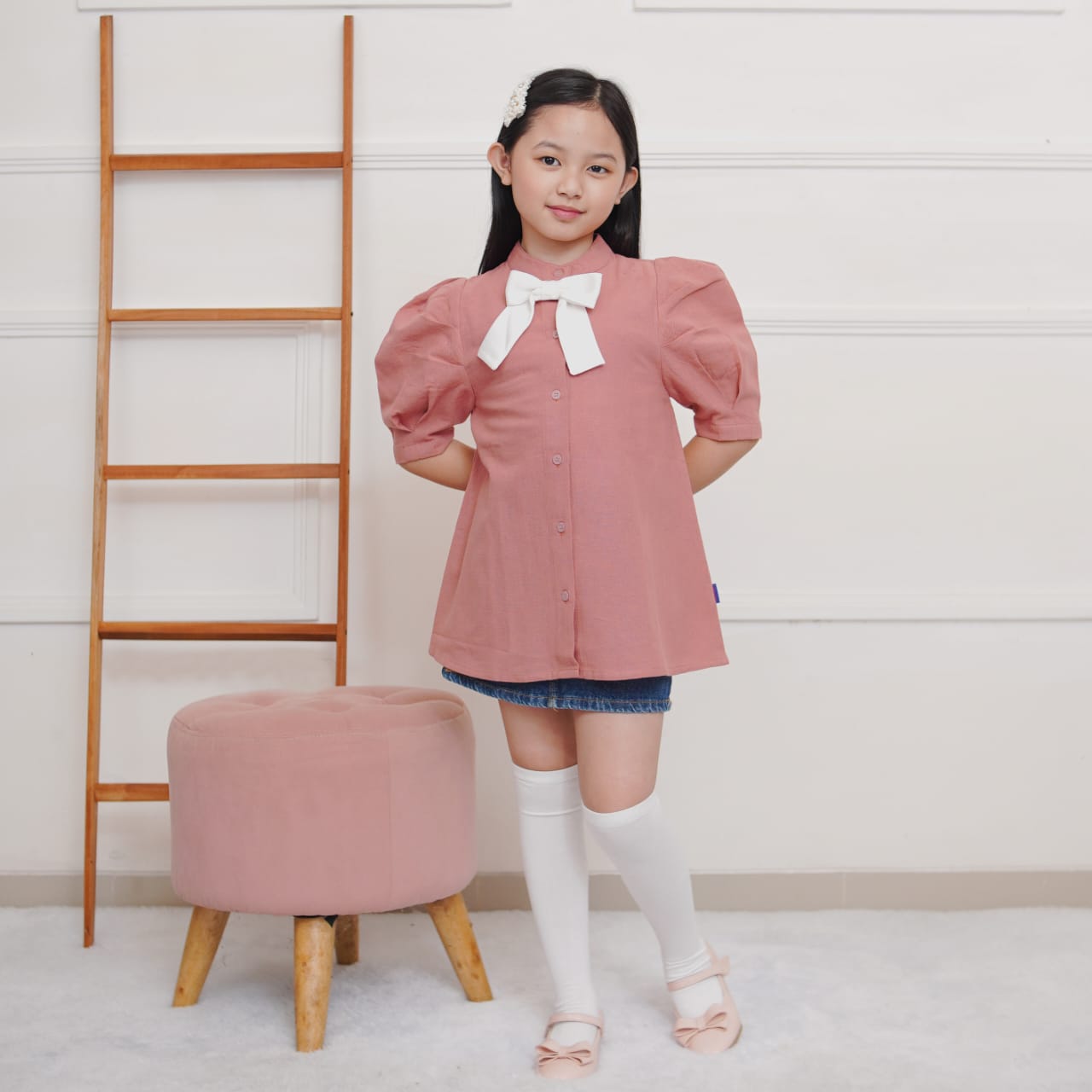 DRESS PITA LINEN FUMIKO DUSTY DLP02