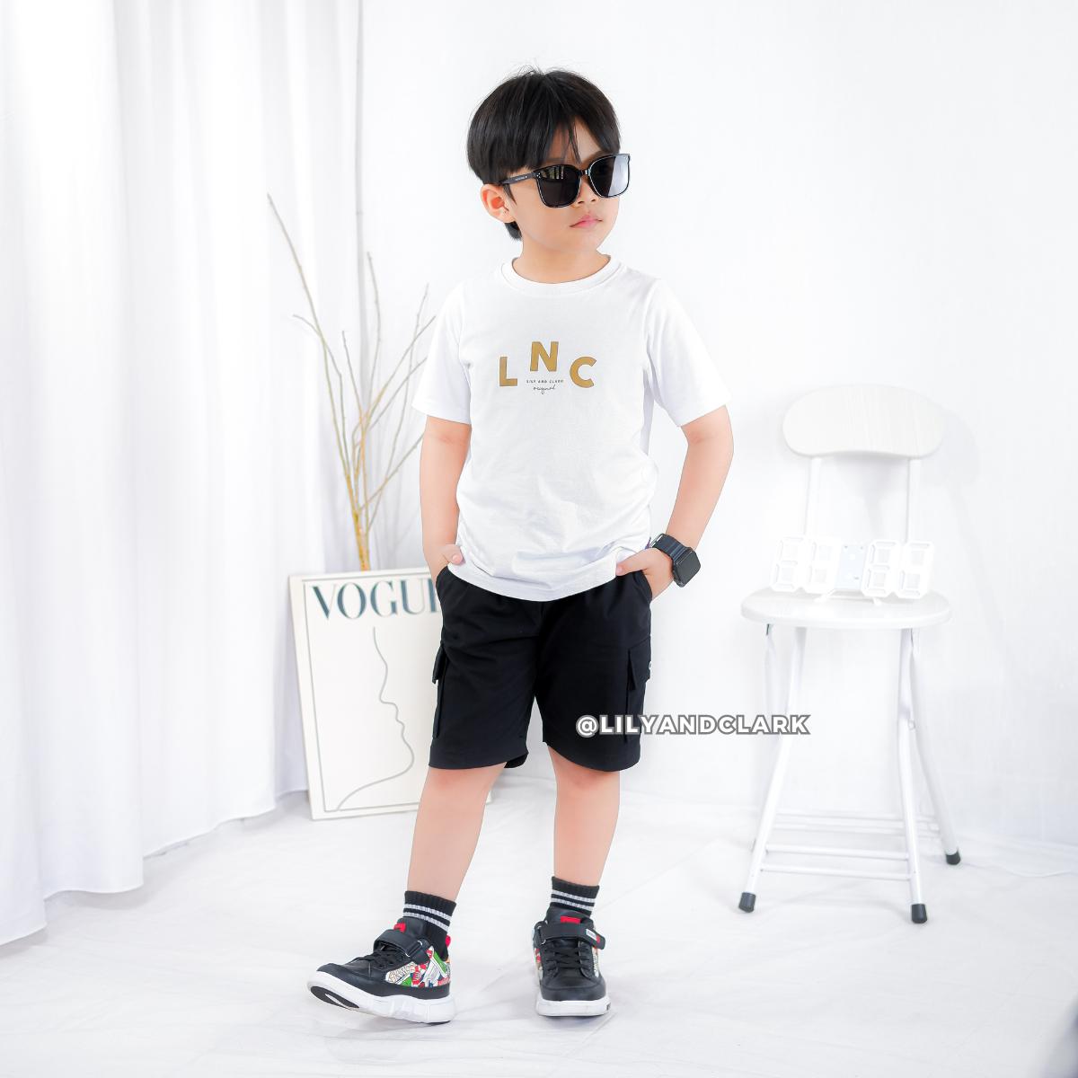 Celana Cargo Pendek Anak Hitam - CAP03