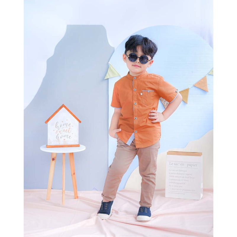 KEMEJA PENDEK ANAK KP08