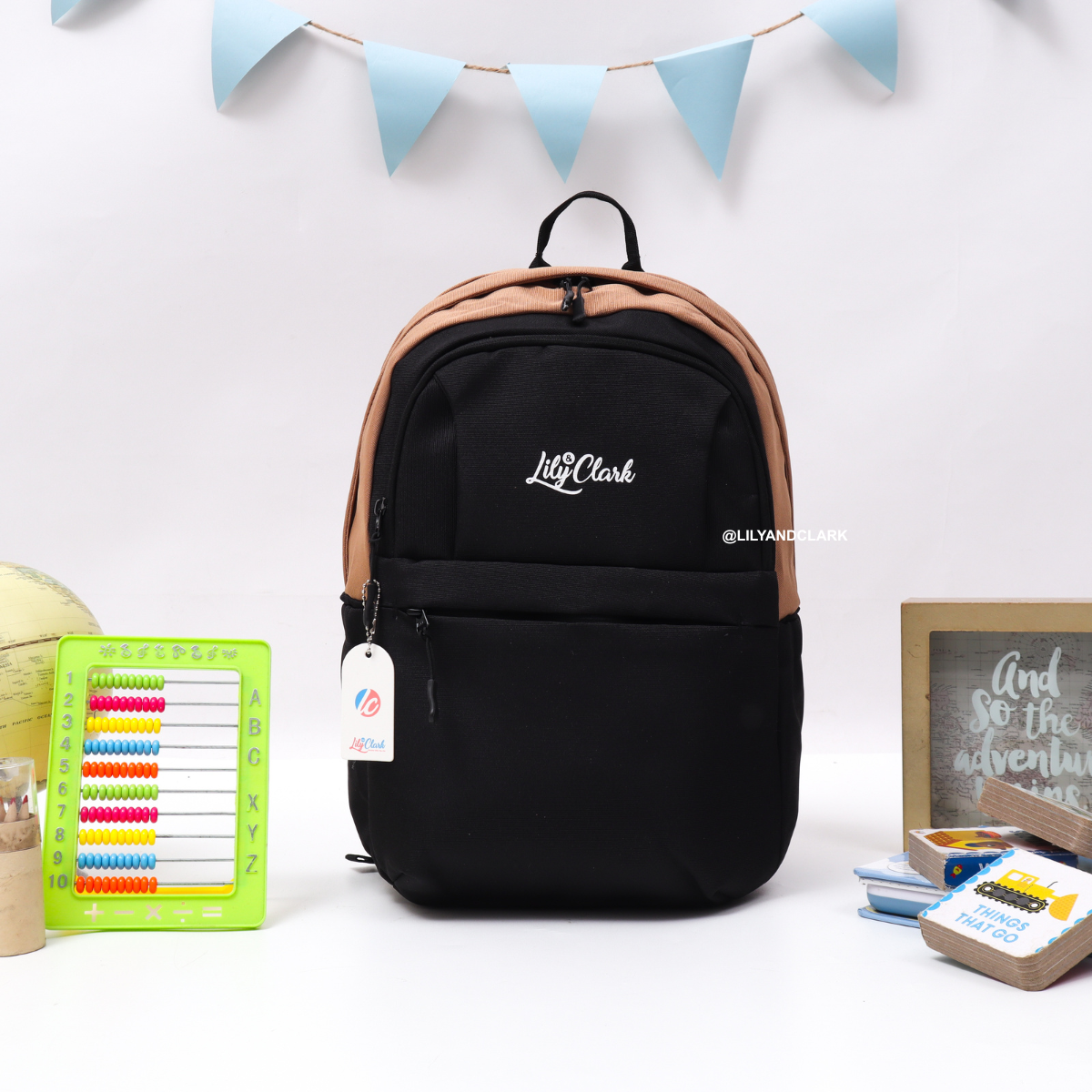 LILY AND CLARK Tas Ranse Anak warna Hitam Kombinasi ZIYA-02