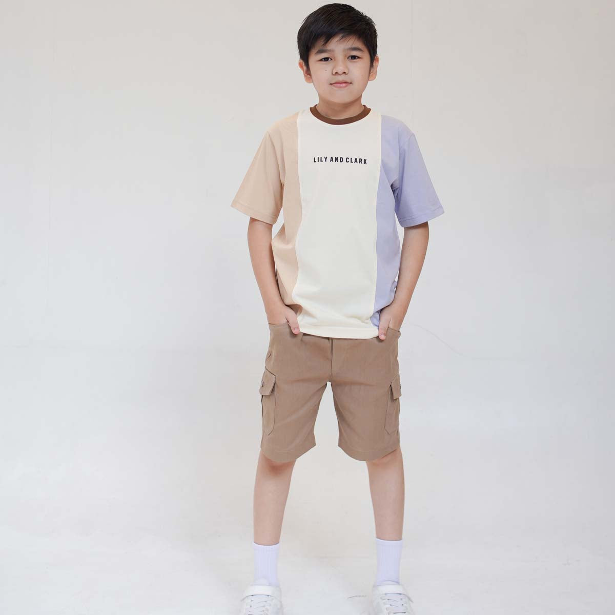 Lily And Clark Kaos Anak KLC126-BEIGE COMBINE