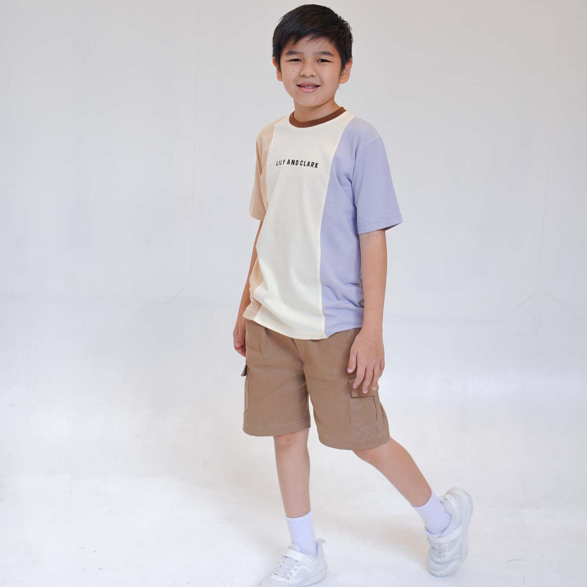 Lily And Clark Kaos Anak KLC126-BEIGE COMBINE