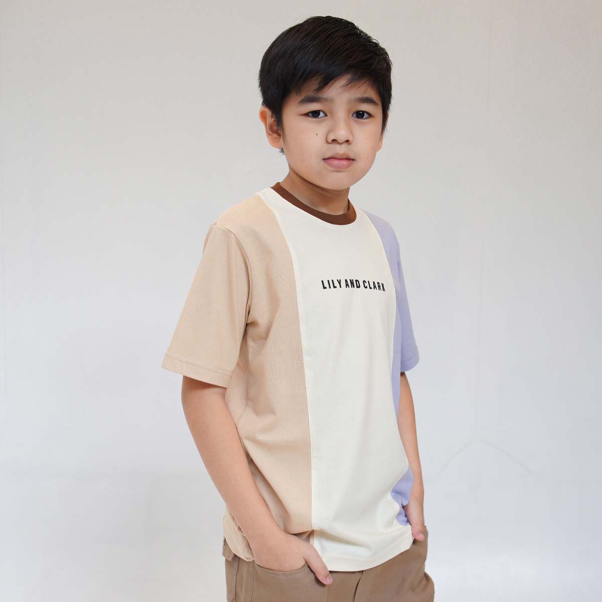 Lily And Clark Kaos Anak KLC126-BEIGE COMBINE