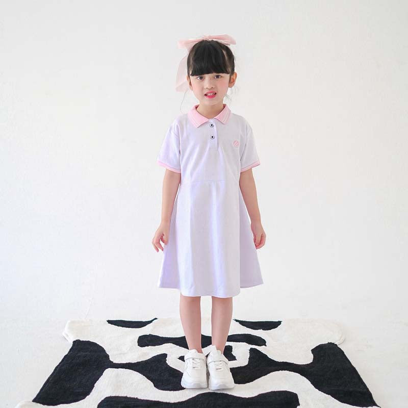 Lily And Clark Dress Polo Anak Warna Putih - DP03
