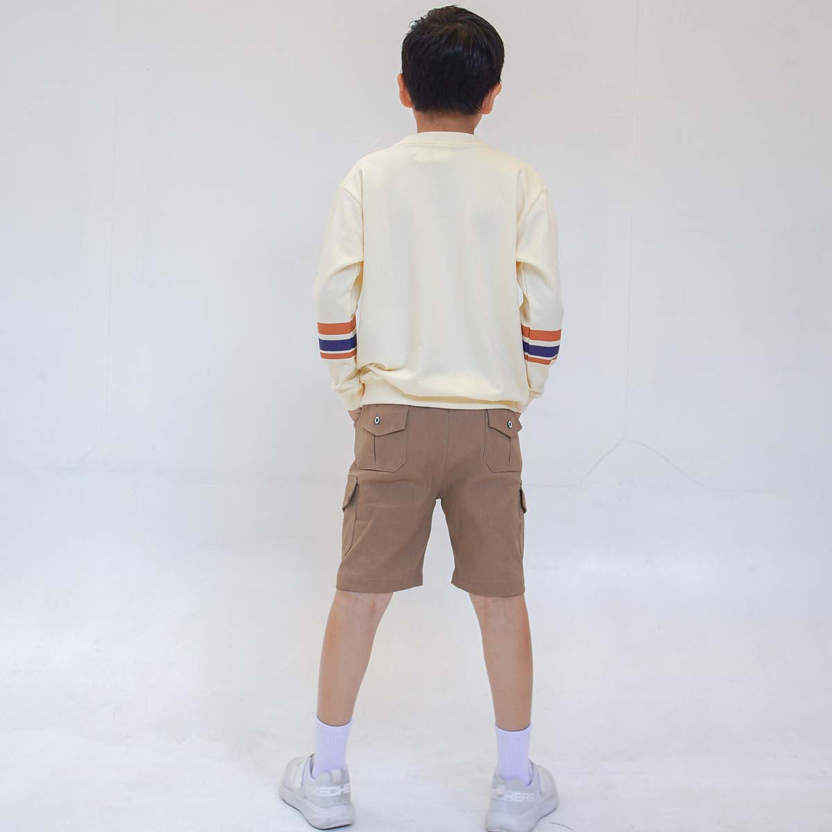 Lily And Clark Sweater Anak Warna Cream ST30