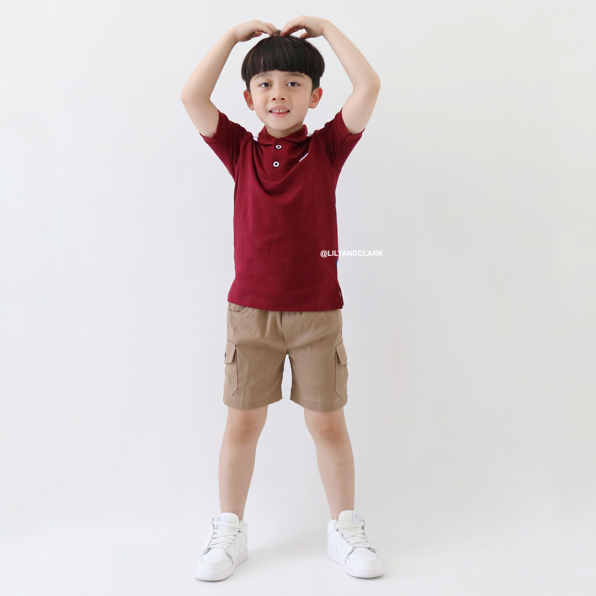 Lily And Clark Celana Cargo Chino Pendek CGP01 KHAKI