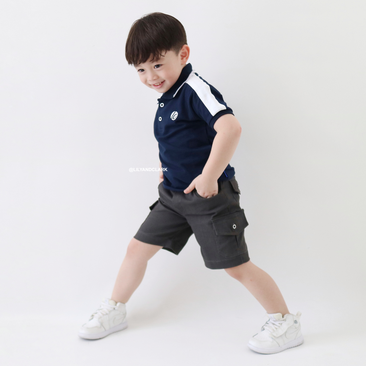 Lily And Clark Celana Pendek Cargo Chino CGP04 Abu