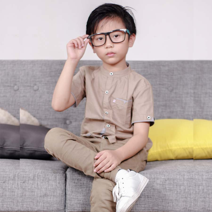 KEMEJA PENDEK ANAK KP07