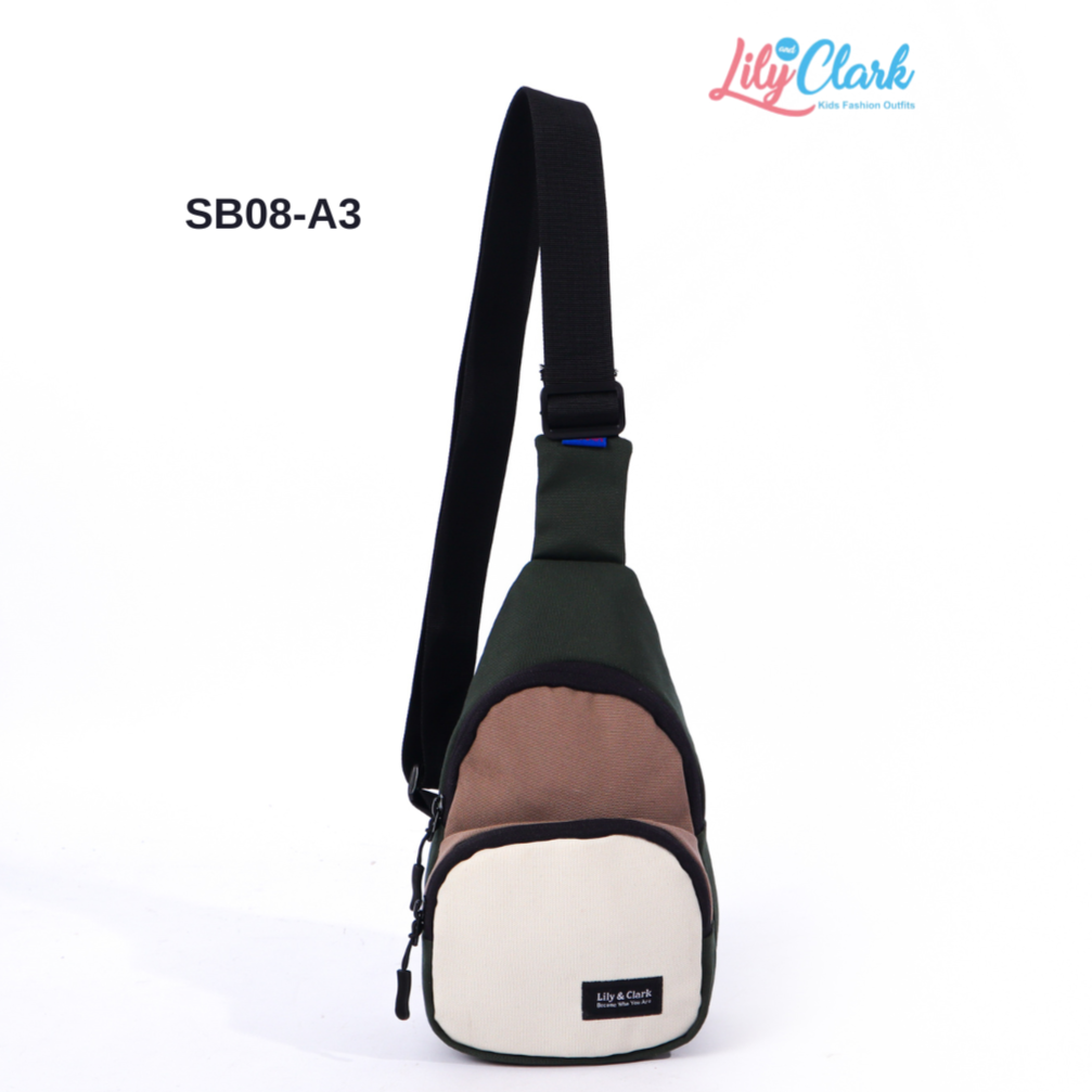 Lily And Clark Tas Selempang Anak Warna Coklat kombinasi - SB08-A3