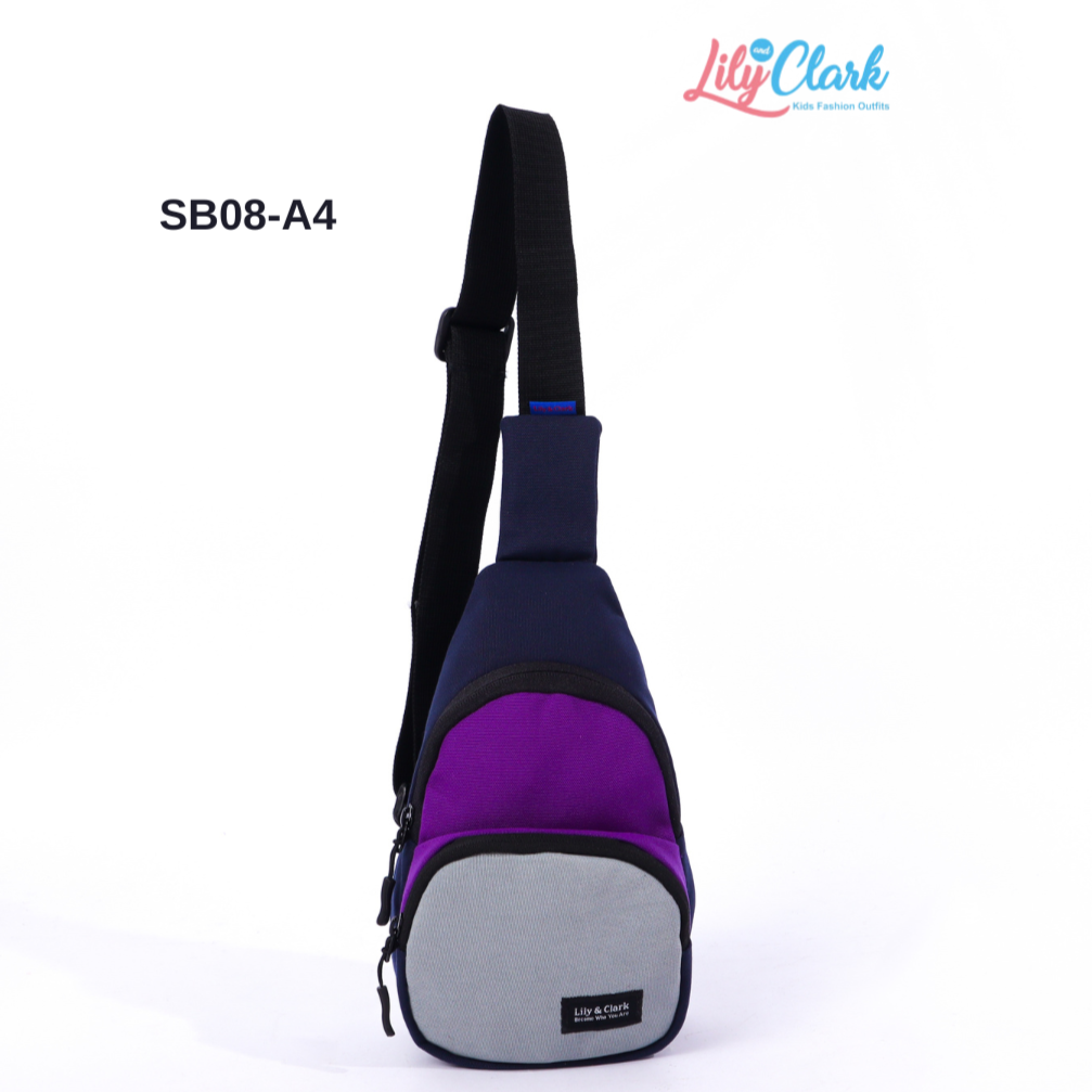Lily And Clark Tas Selempang Anak Warna Violet kombinasi - SB08-A4