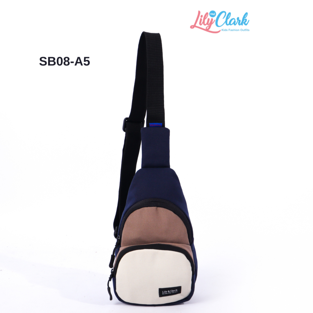 Lily And Clark Tas Selempang Anak Warna Navy kombinasi - SB08-A5