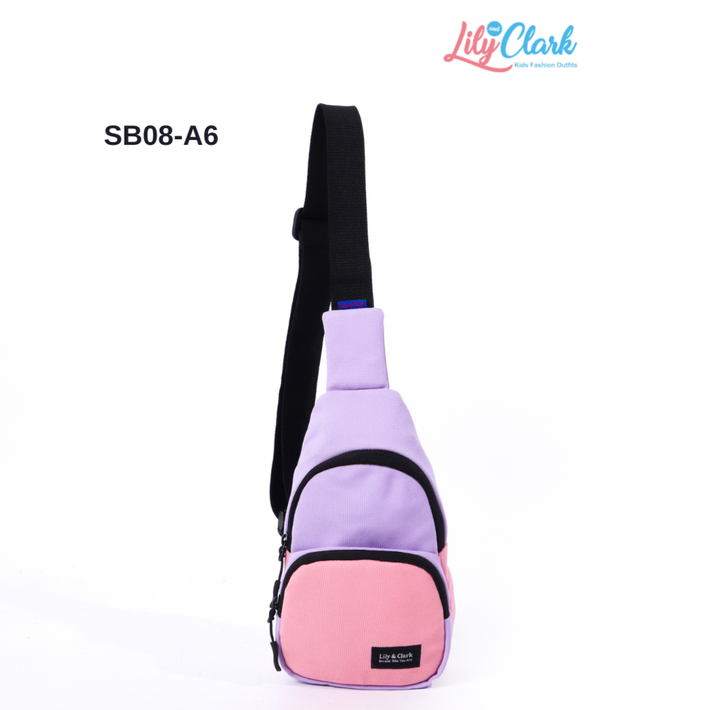 Lily And Clark Tas Selempang Anak Warna Lilac kombinasi - SB08-A6