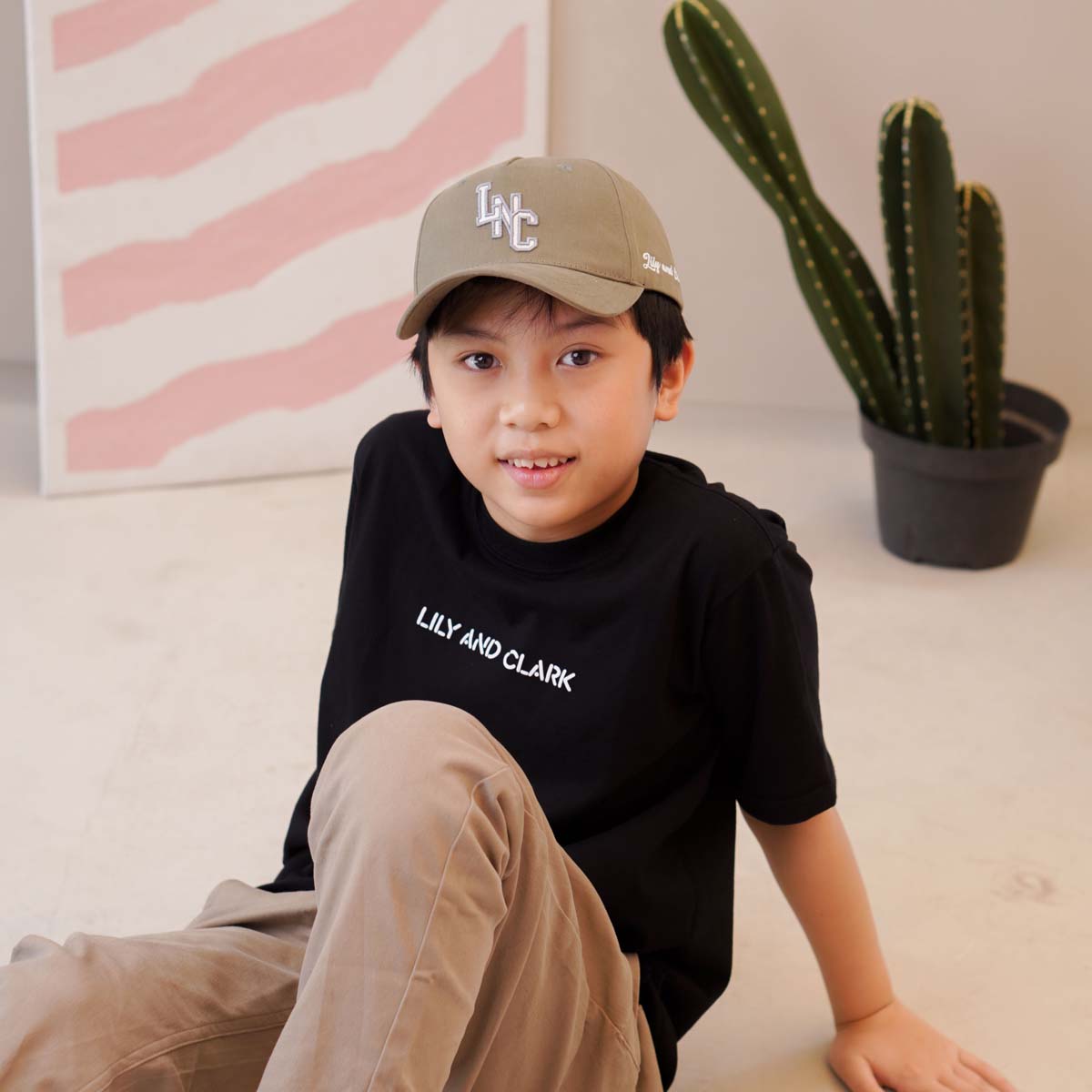 Lily And Clark Topi Baseball Anak Unisex PREMIUM V2 Warna OLive -TB18-OLIVE