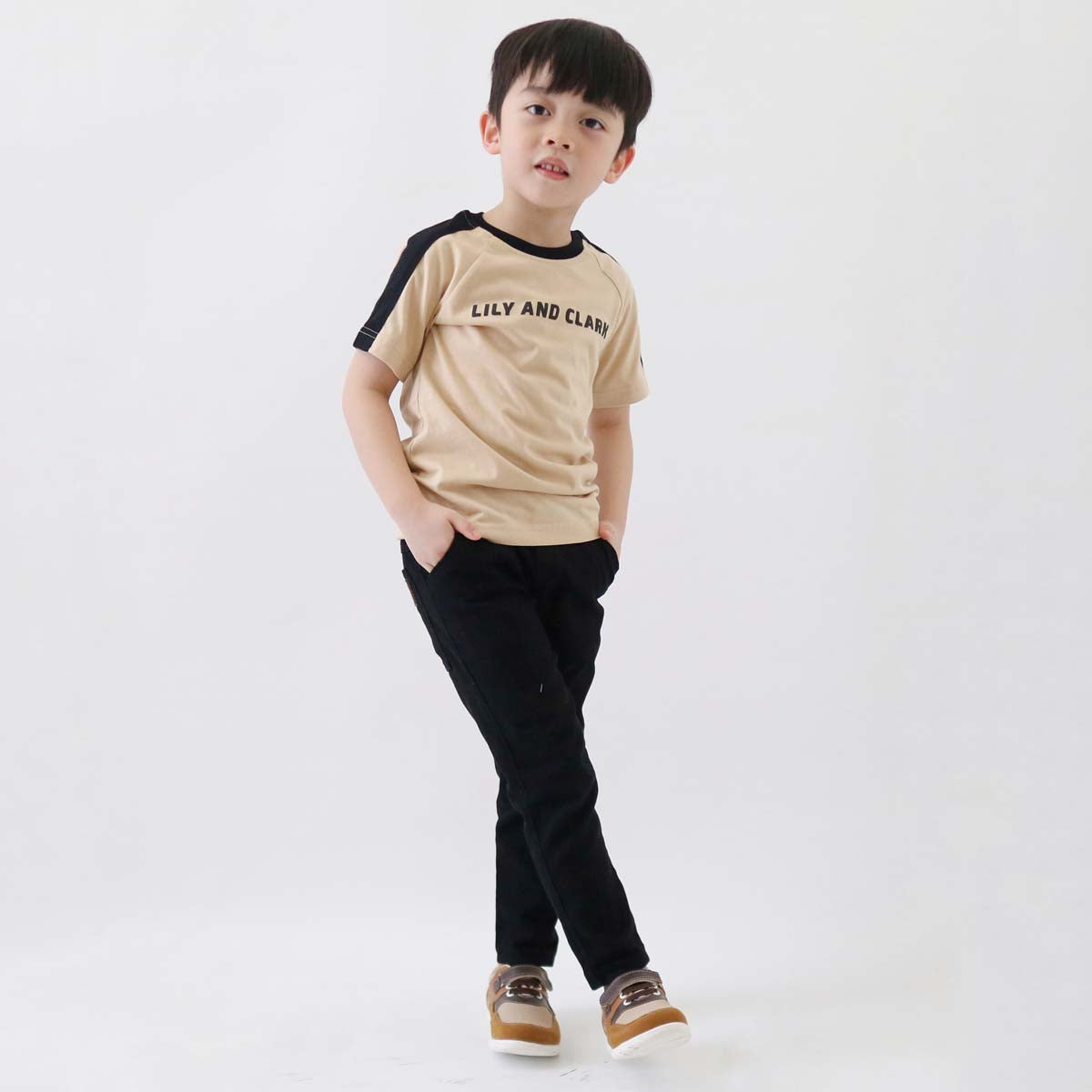 Lily And Clark Kaos Anak Laki-Laki Warna Beige - KLC121-BEIGE