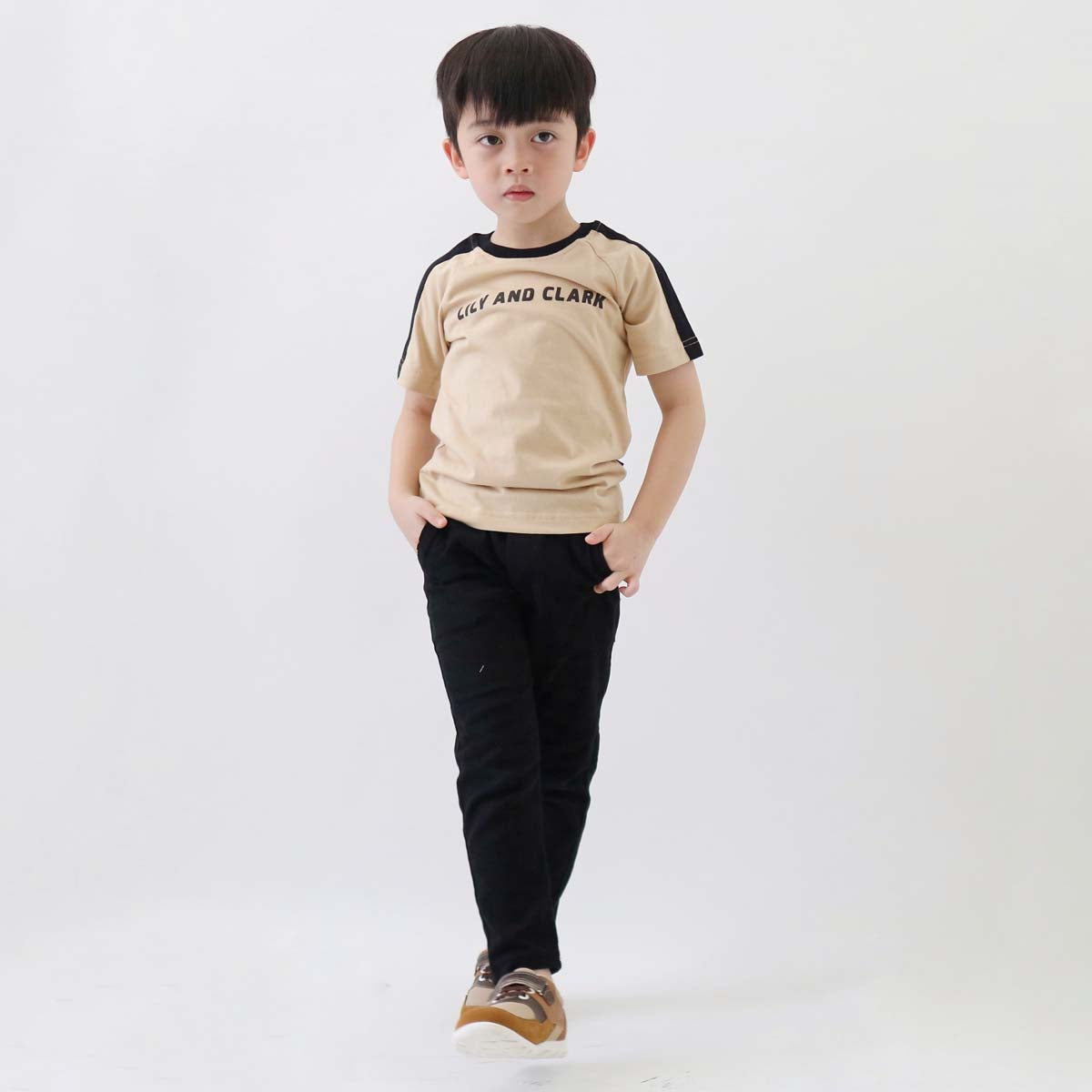 Lily And Clark Kaos Anak Laki-Laki Warna Beige - KLC121-BEIGE