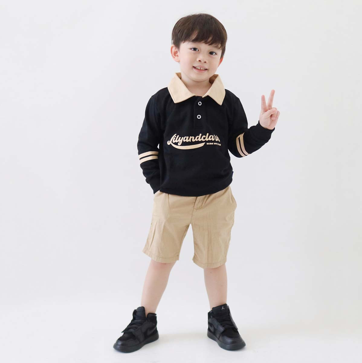 Sweater Anak Lily And Clark - ST29 - HITAM