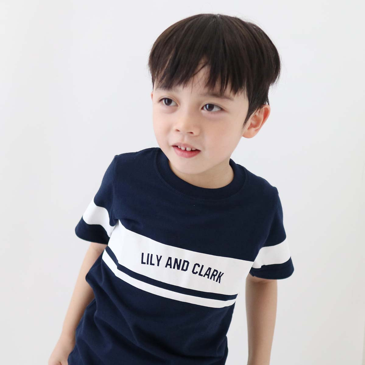 Kaos Anak Laki-Laki Warna Navy Combine - KLC122 Navy