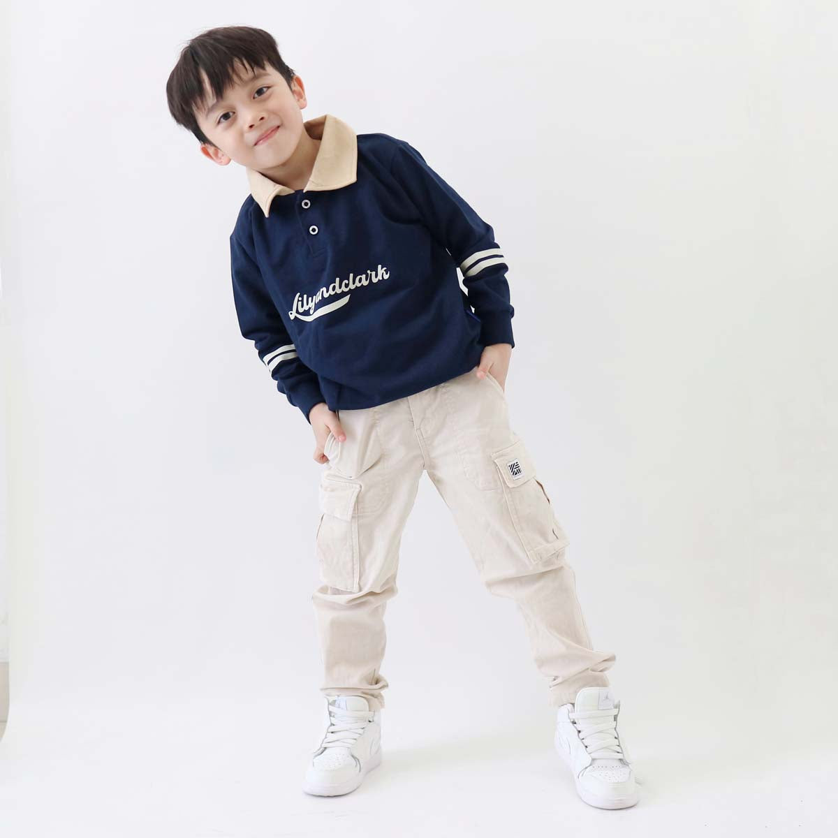 Lily And Clark Sweater Anak - ST29-NAVY