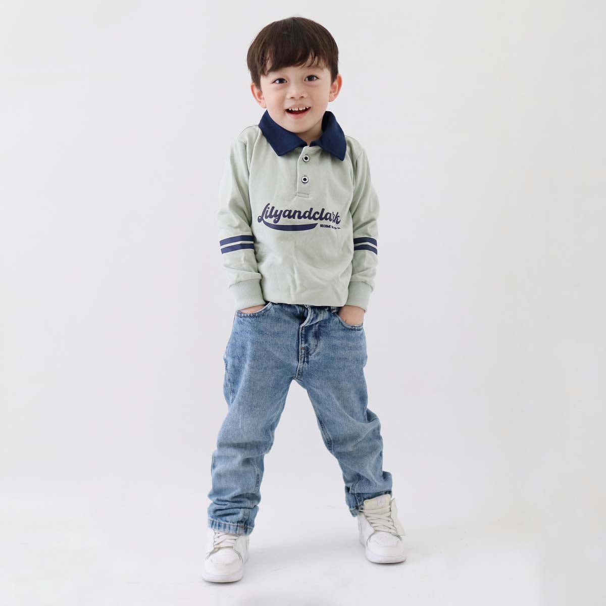 Lily And Clark Sweater Anak - ST29 - SEAFOAM