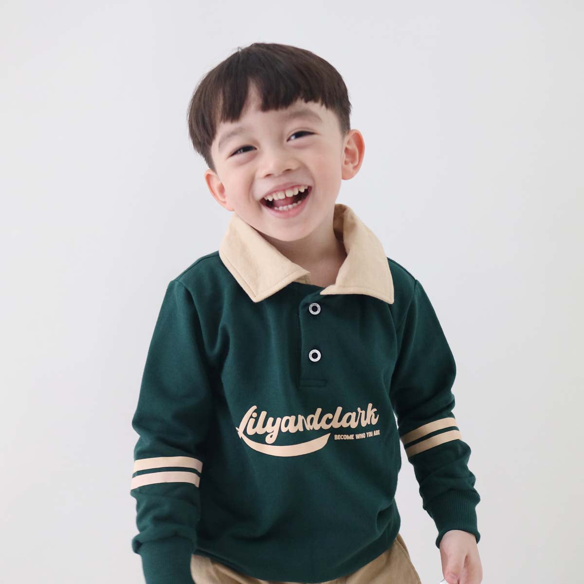 Lily And Clark Sweater Anak ST29-HIJAU