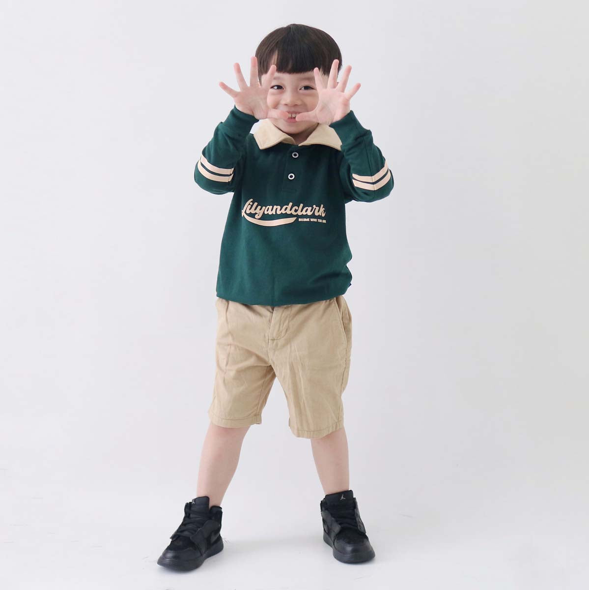 Lily And Clark Sweater Anak ST29-HIJAU