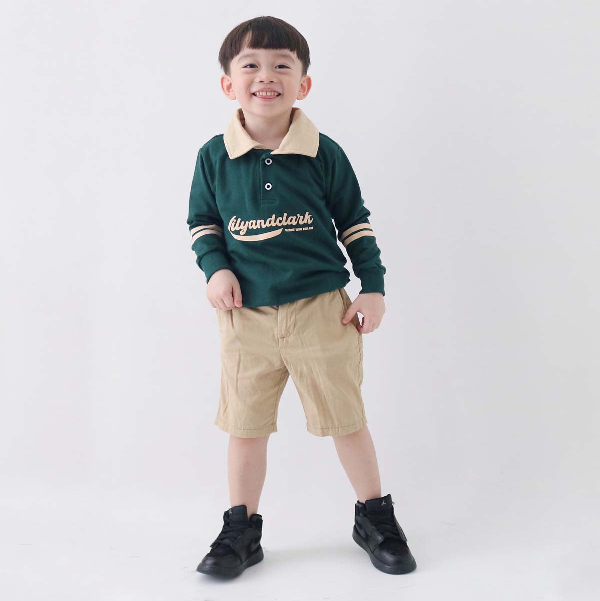 Lily And Clark Sweater Anak ST29-HIJAU