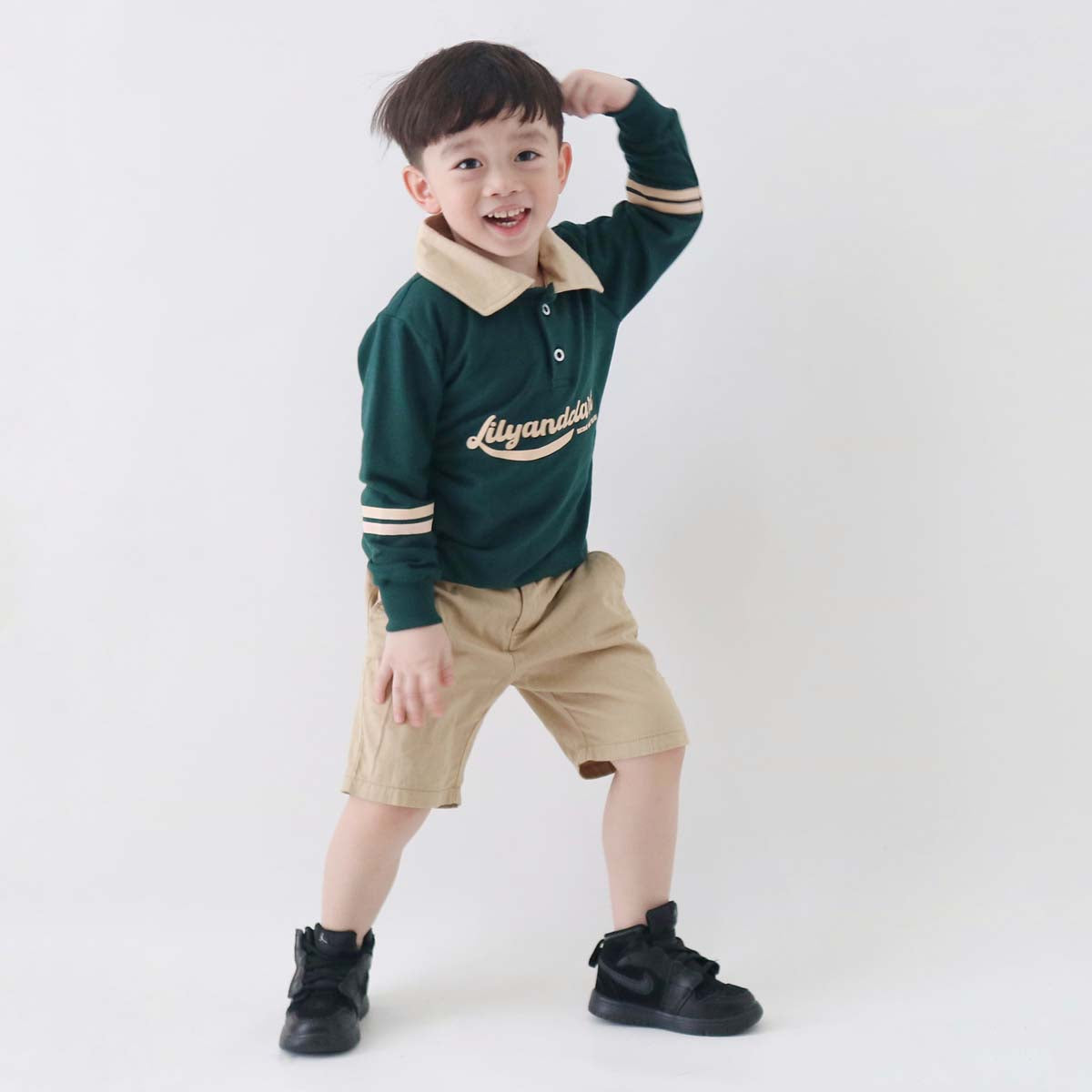 Lily And Clark Sweater Anak ST29-HIJAU
