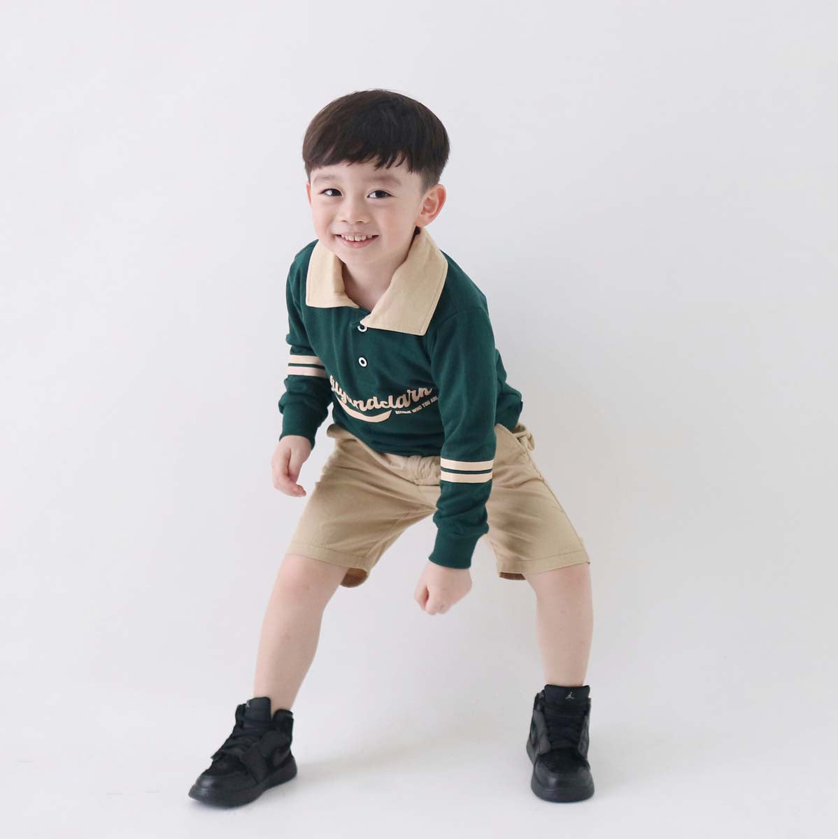 Lily And Clark Sweater Anak ST29-HIJAU