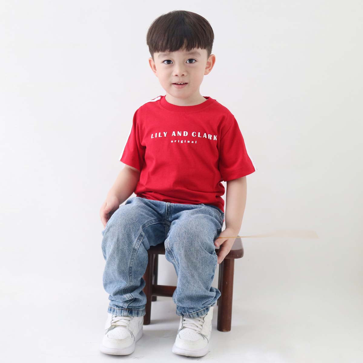 Lily And Clark Kaos Anak KLC65-MERAH