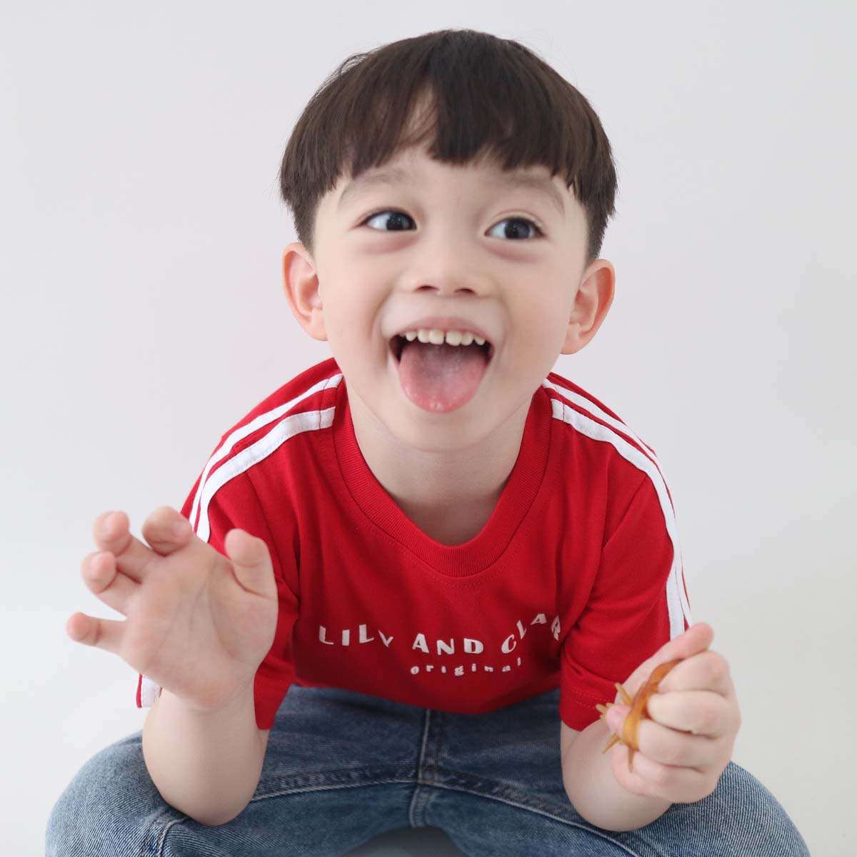 Lily And Clark Kaos Anak KLC65-MERAH