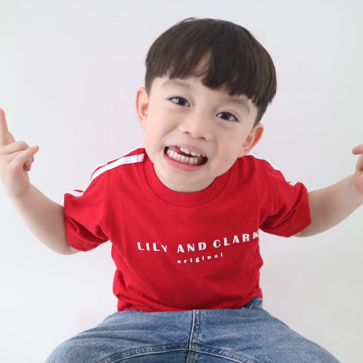 Lily And Clark Kaos Anak KLC65-MERAH