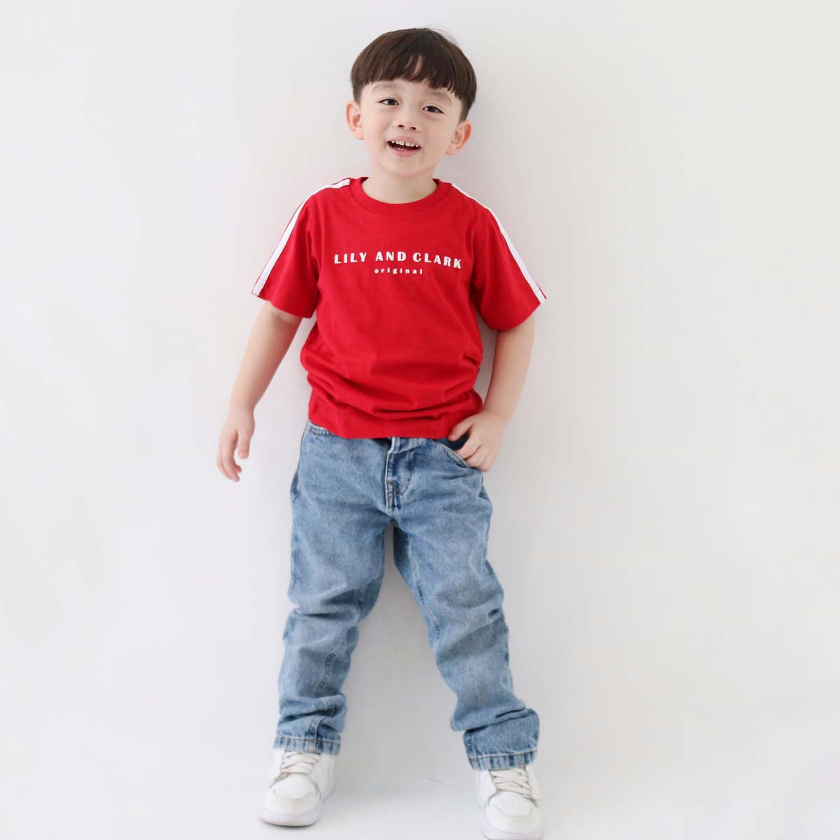 Lily And Clark Kaos Anak KLC65-MERAH