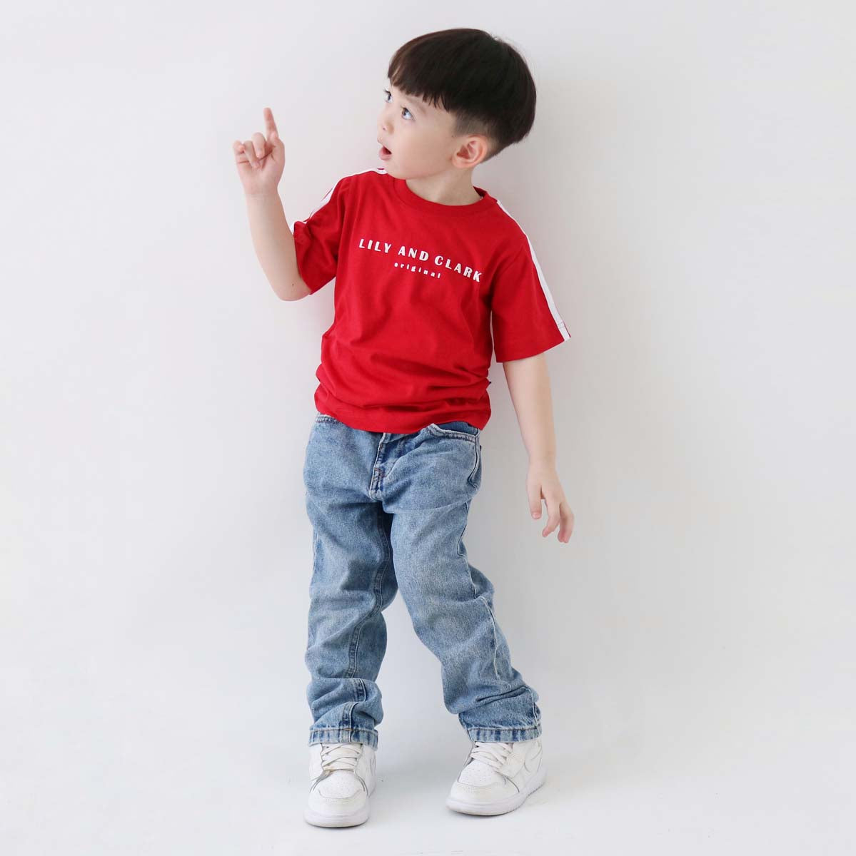 Lily And Clark Kaos Anak KLC65-MERAH