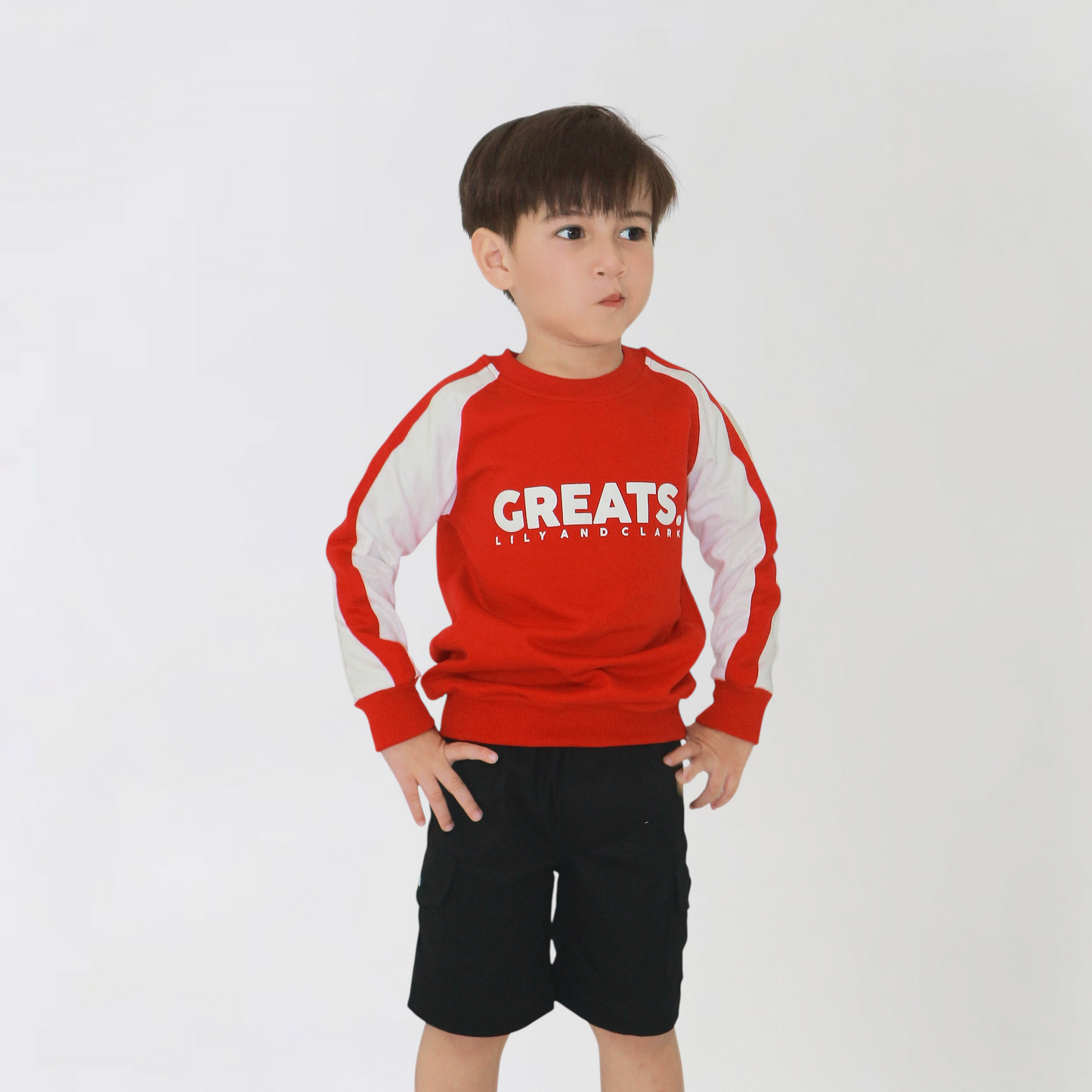 Lily And Clark Celana Cargo Chino Pendek CGP02 Hitam