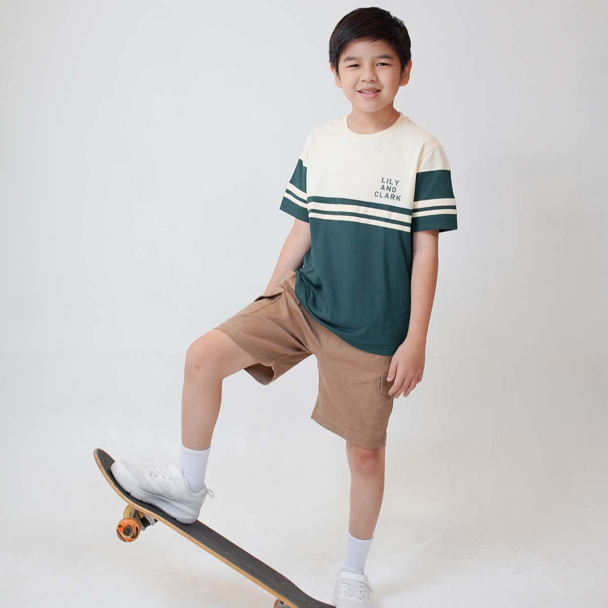 Lily And Clark Kaos Anak Warna Hijau - KLC128-HIJAU