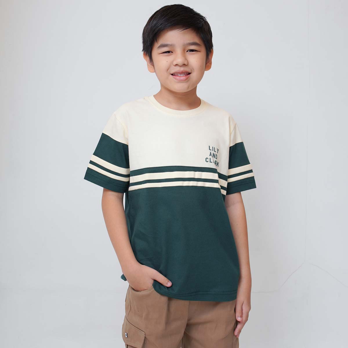 Lily And Clark Kaos Anak Warna Hijau - KLC128-HIJAU