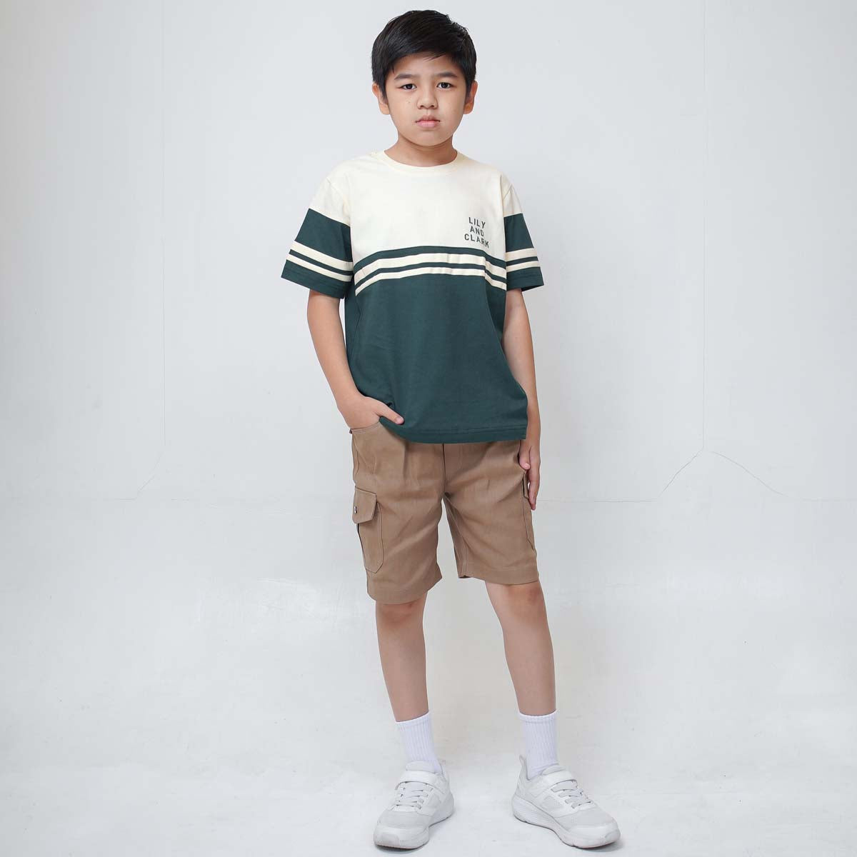 Lily And Clark Kaos Anak Warna Hijau - KLC128-HIJAU