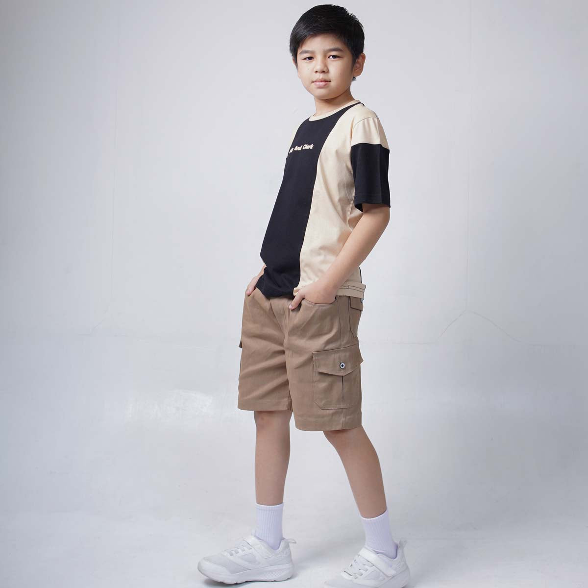 Lily And Clark Kaos Anak Warna Hitam Combine - KLC127-HITAM