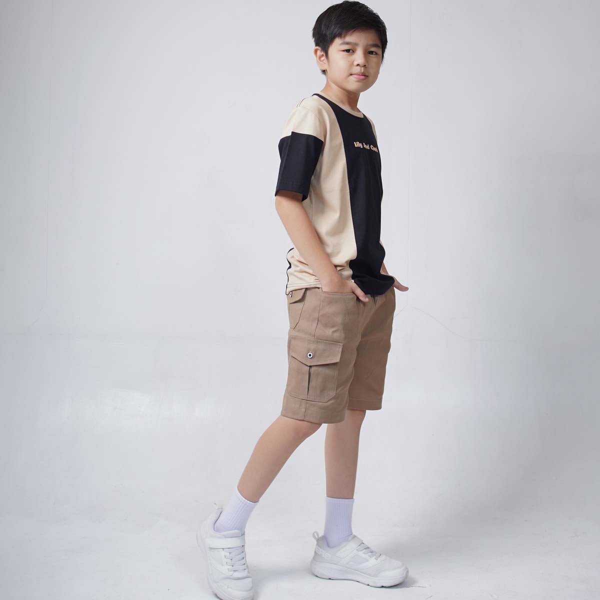 Lily And Clark Kaos Anak Warna Hitam Combine - KLC127-HITAM