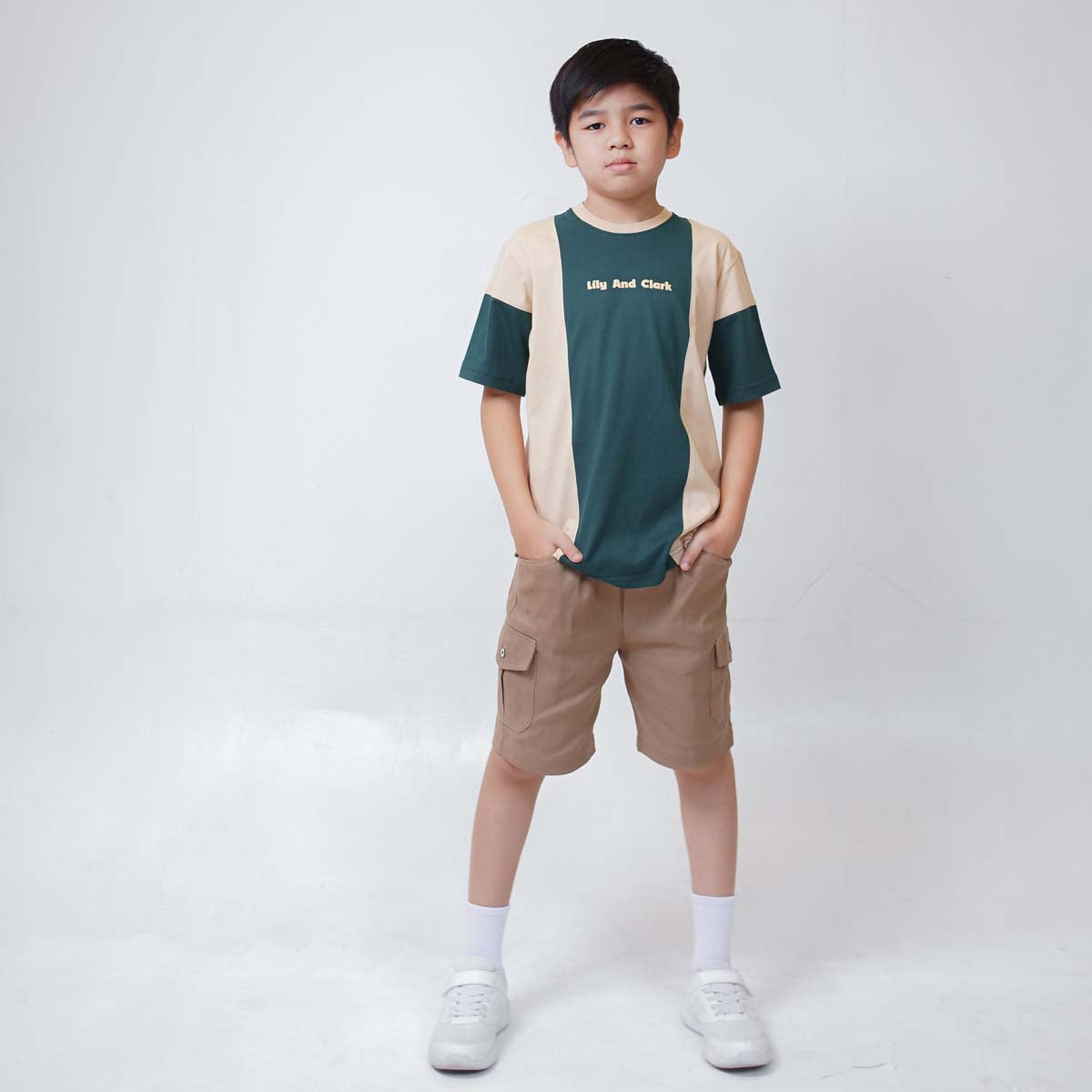 Lily And Clark Kaos Anak Warna Hijau - KLC127-HIJAU