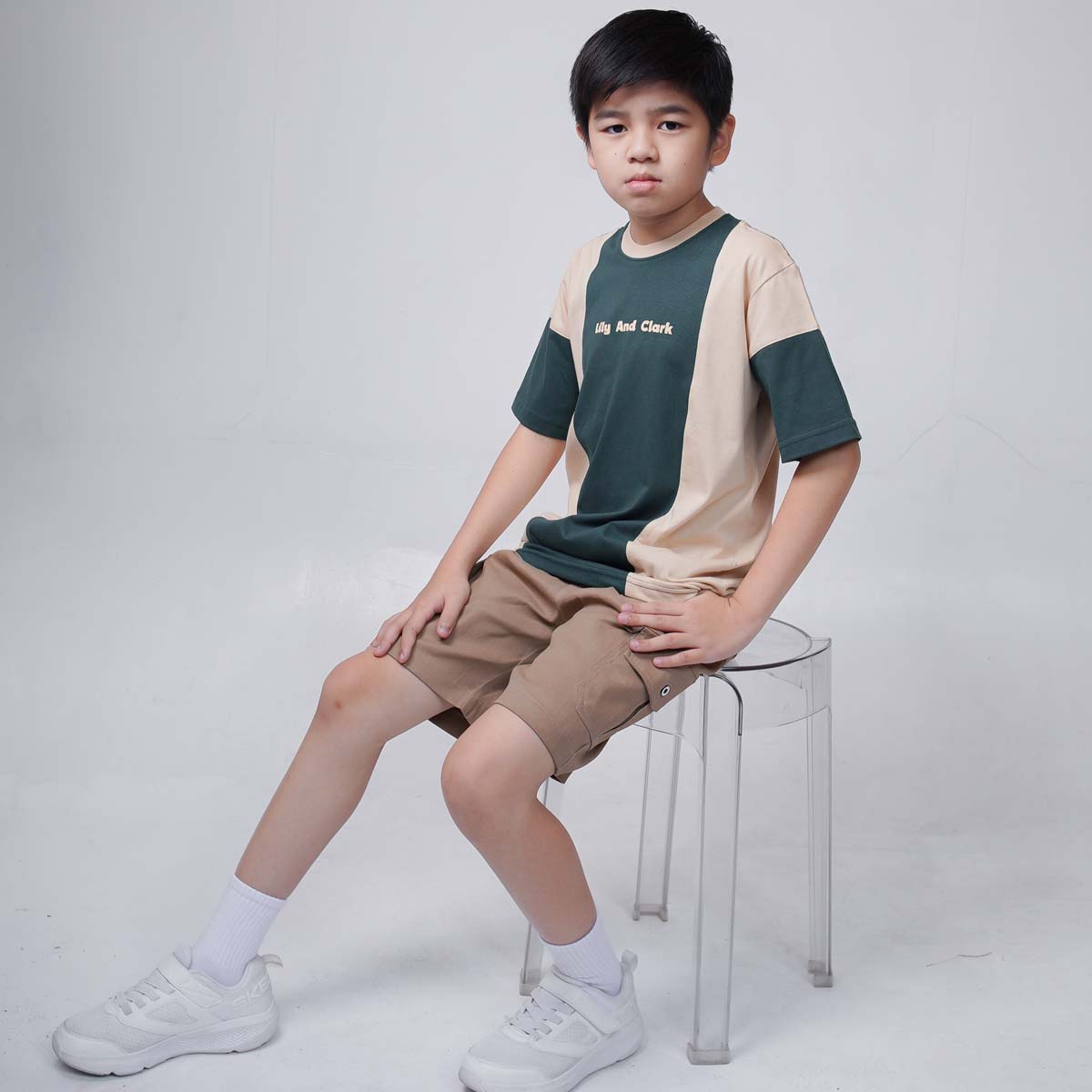 Lily And Clark Kaos Anak Warna Hijau - KLC127-HIJAU