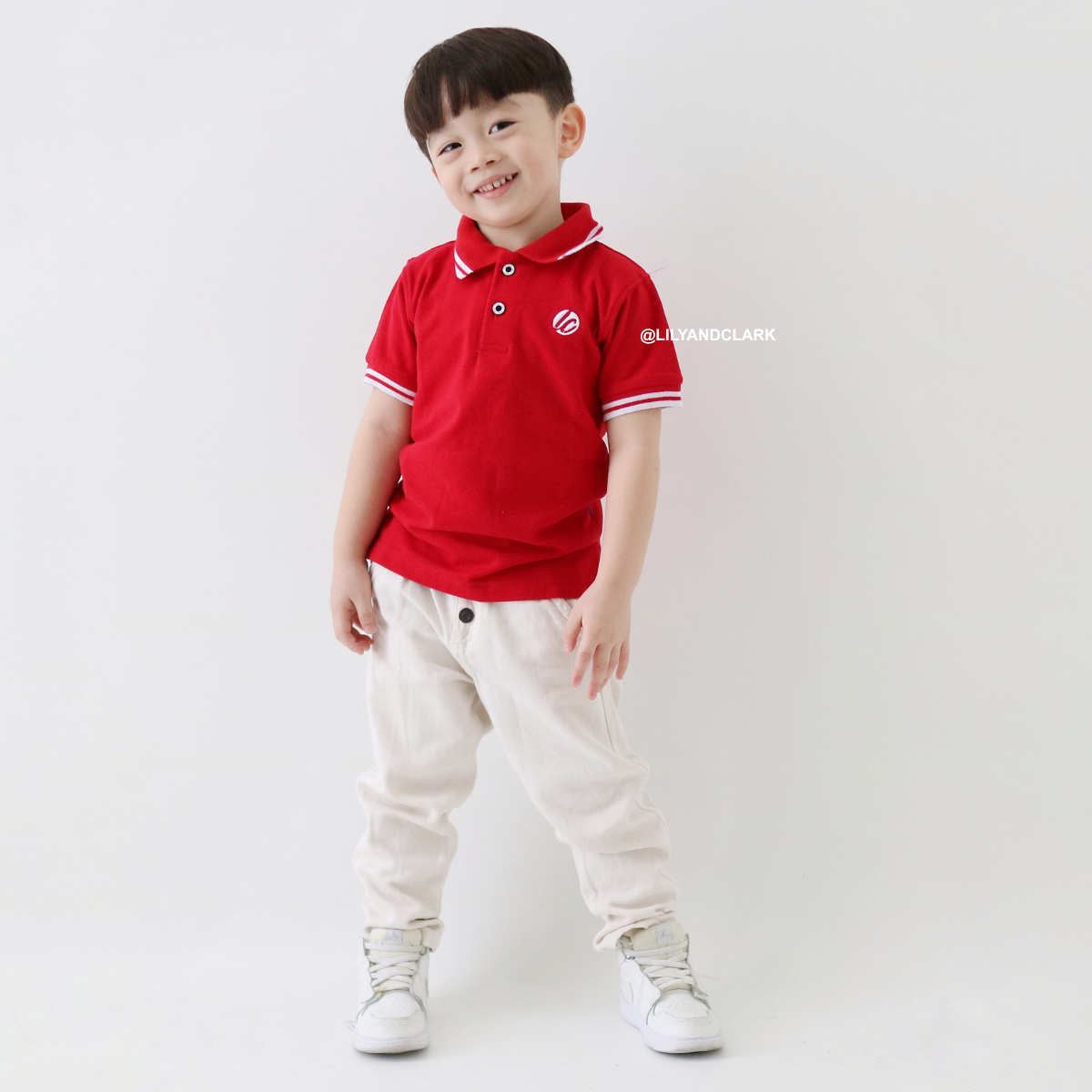 Lily And Clark Kaos Polo Anak KK15-MERAH