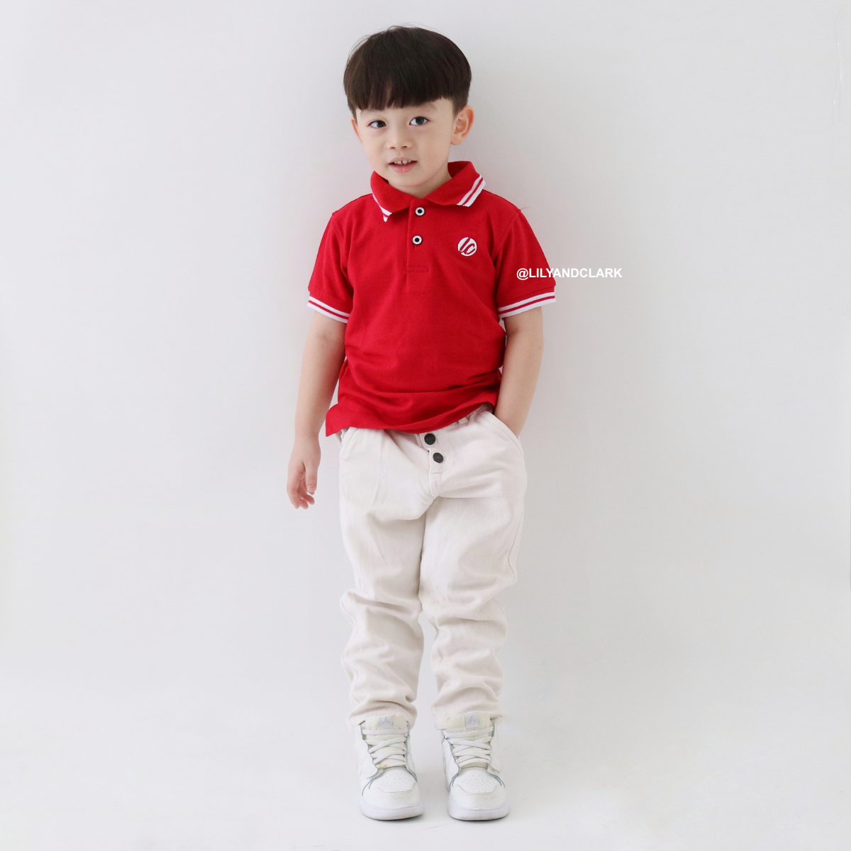 Lily And Clark Kaos Polo Anak KK15-MERAH