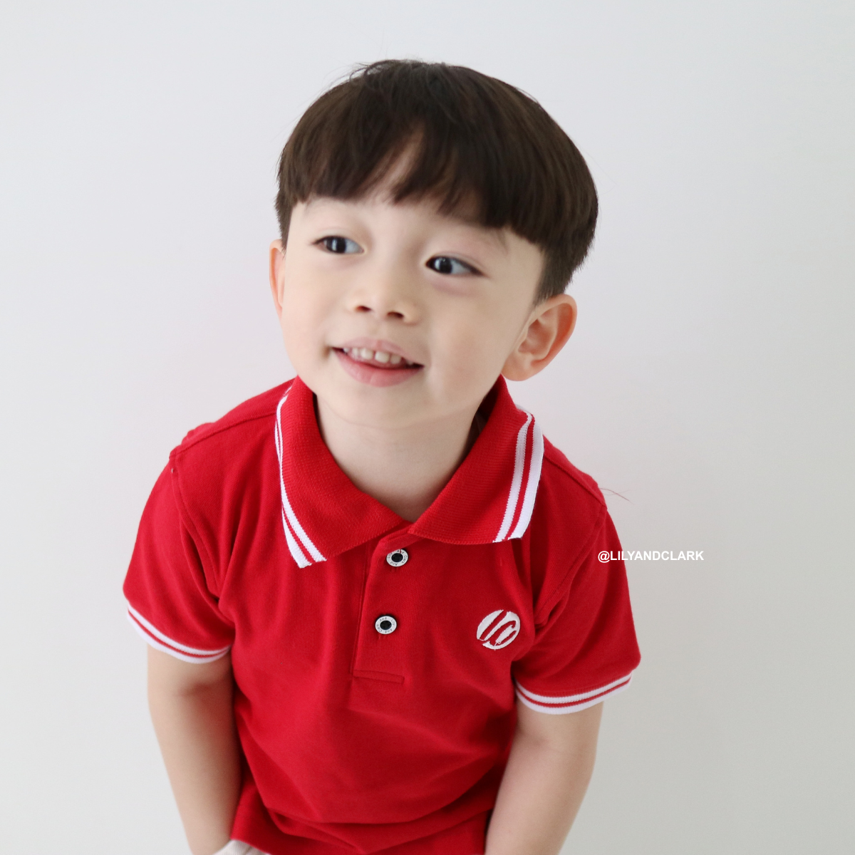 Lily And Clark Kaos Polo Anak KK15-MERAH