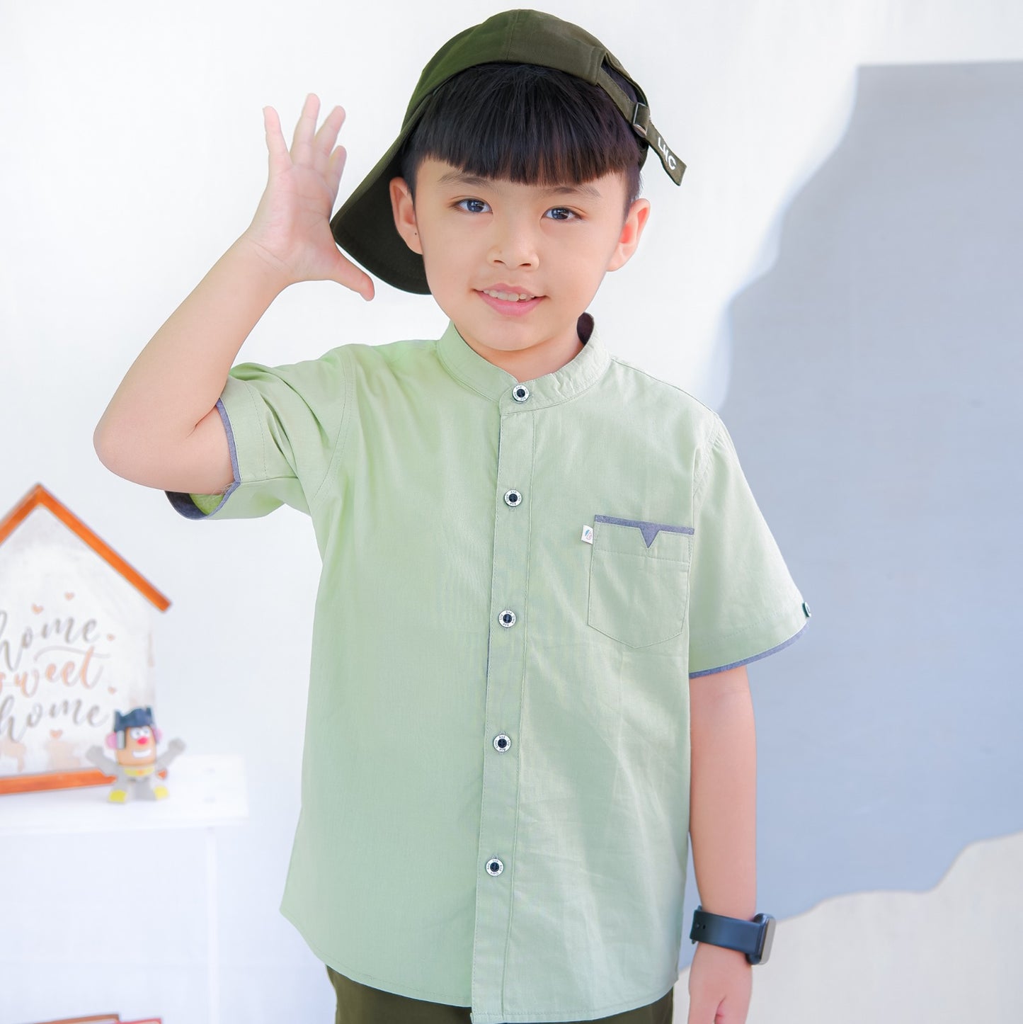 KEMEJA PENDEK ANAK KP11