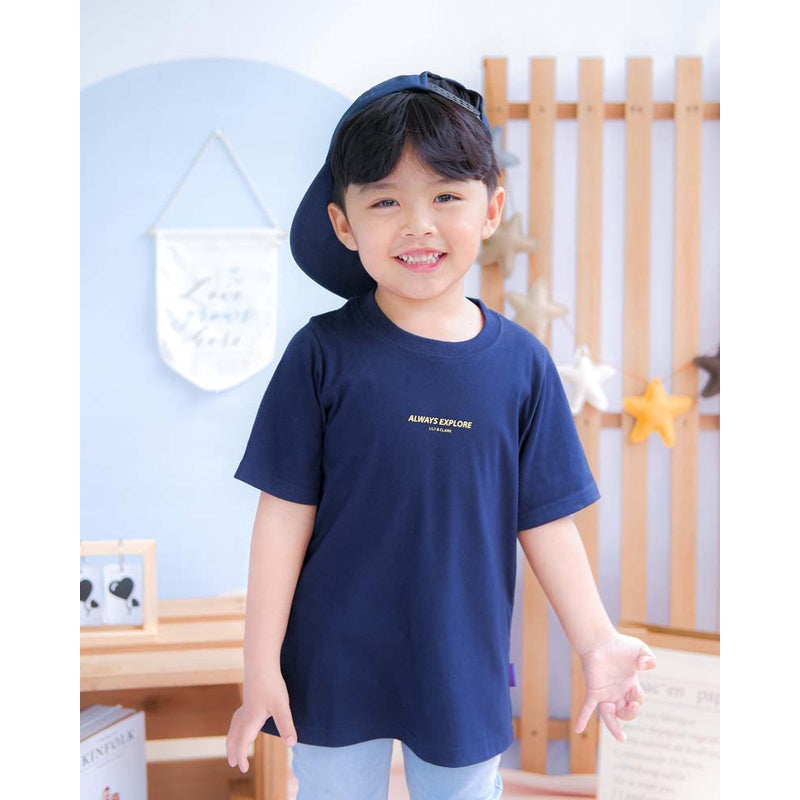 Lily And Clark Kaos Anak Unisex Warna Navy KLC40
